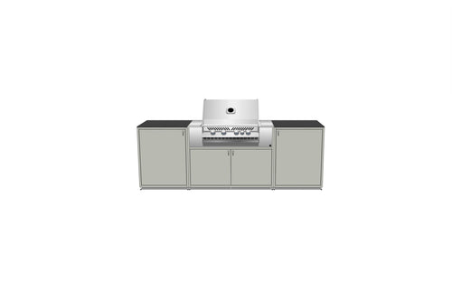 EO Chroma Grill Station without upstands