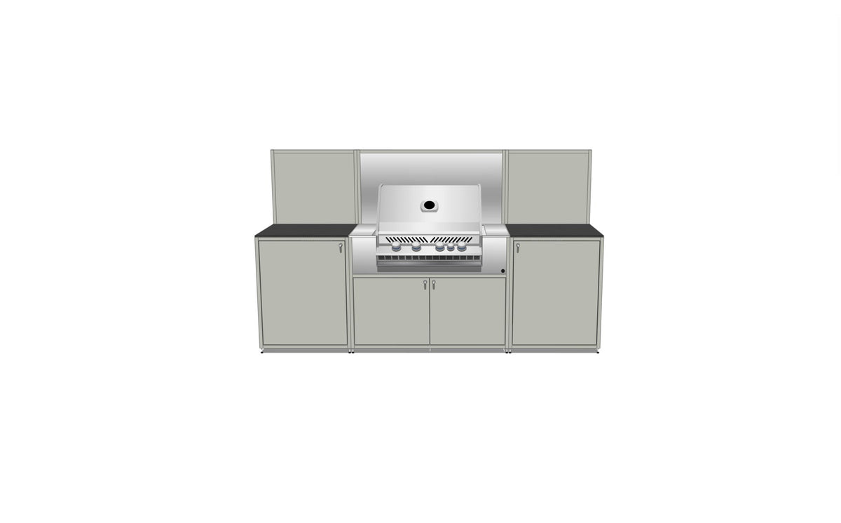 EO Chroma Grill Station with upstands