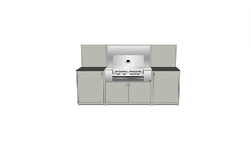 EO Chroma Grill Station with upstands