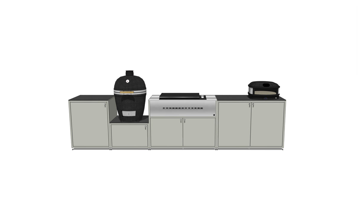 EO Chroma Fire & Pizza Kitchen without upstands