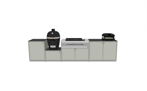 EO Chroma Fire & Pizza Kitchen without upstands