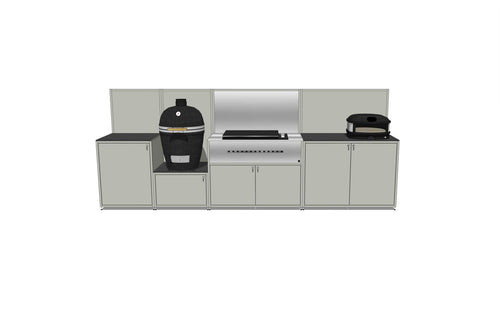 EO Chroma Fire & Pizza Kitchen with upstands