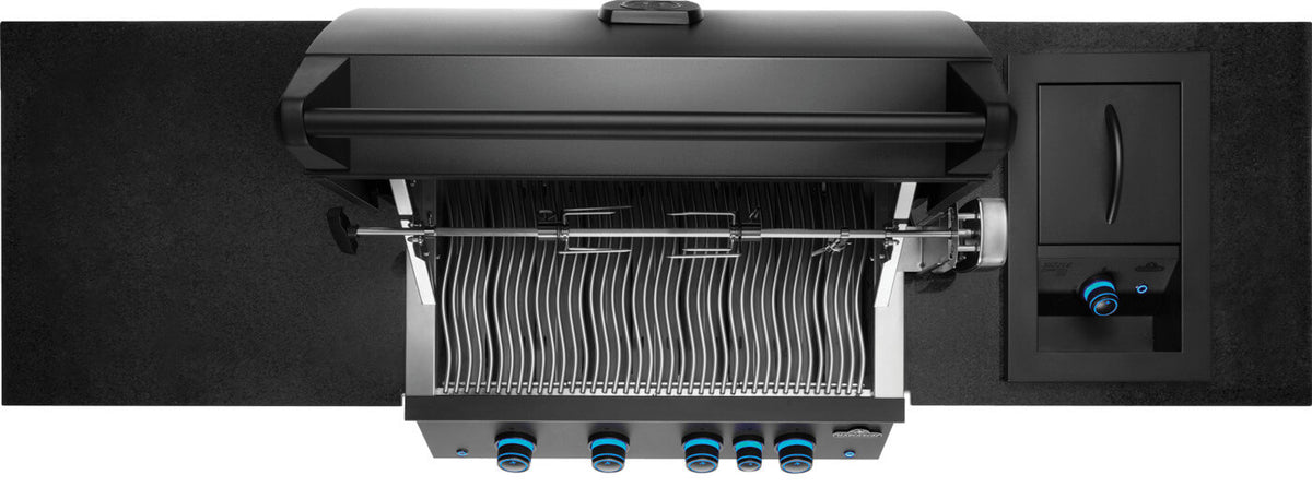 Napoleon OASIS rotisserie and side burner