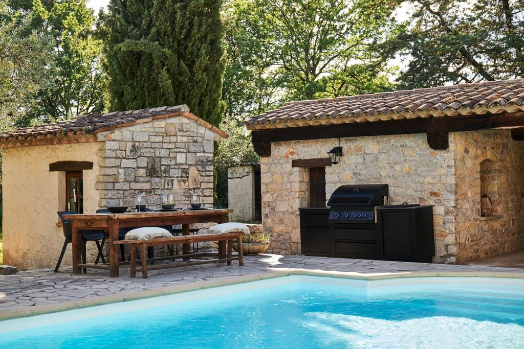 Napoleon OASIS outdoor kitchen on a patio